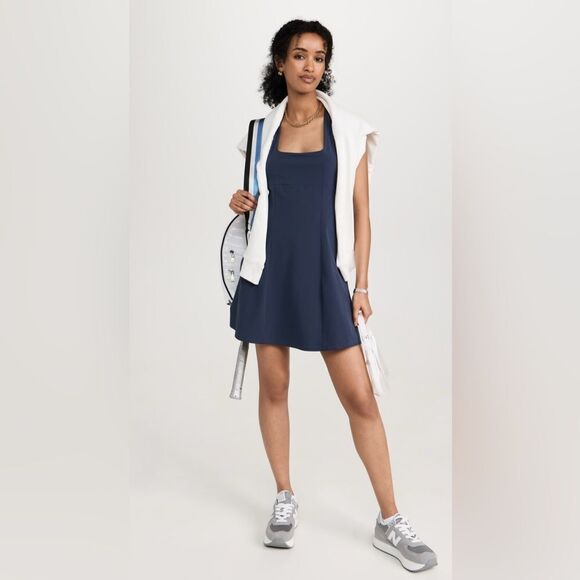 NEW Outdoor Voices Cross Back Exercise Dress in Navy Blue Size XL - Picture 6 of 16